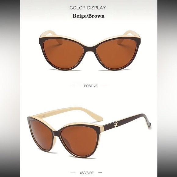 Cat-Eye Polarized Sunglasses with case - Picture 3 of 3